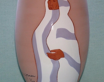 RC Gorman Keramik Vase