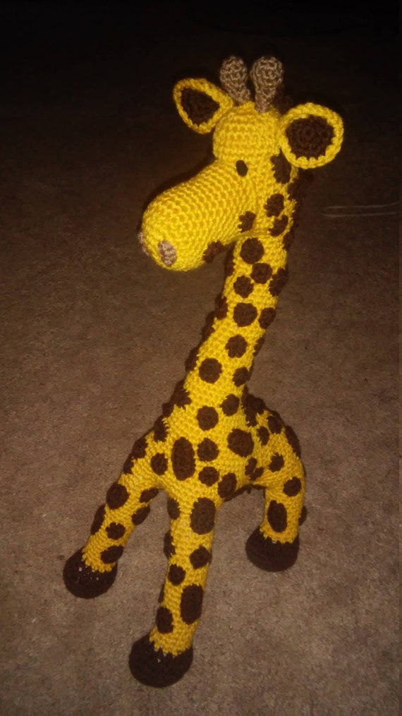 Crochet 23 Standing Giraffe Stuff Toy Home Etsy