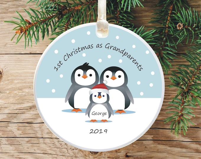 First Christmas as Grandparents Personalised Christmas Bauble