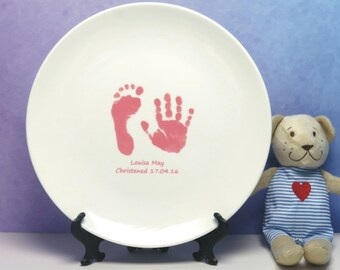 baby handprint plate