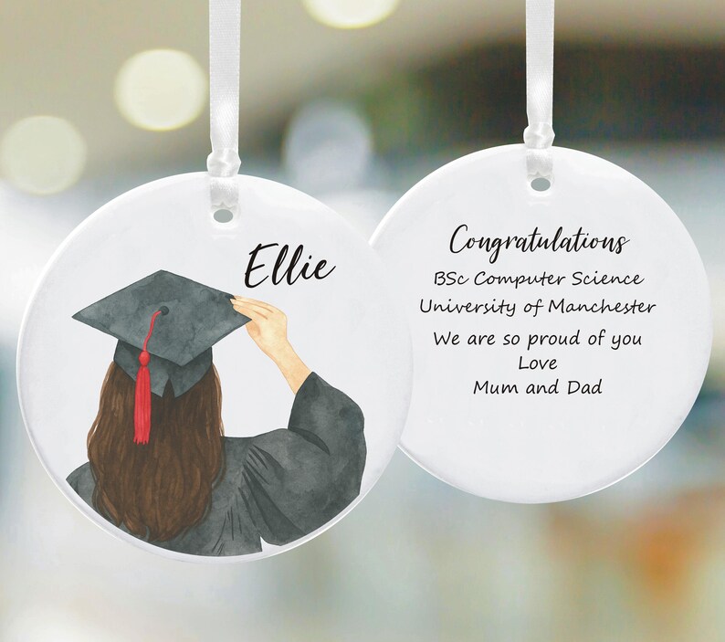 Personalised Graduation Ceramic Decoration Keepsake - Congratulations ...