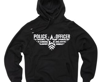 Policeman Hoodie Sweater Sweatshirt Police Officer Sweater