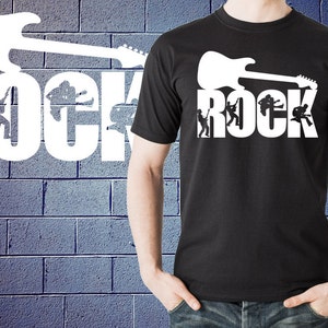 Rock Guitar T-Shirt Rock Music Tshirt Shirt Tee