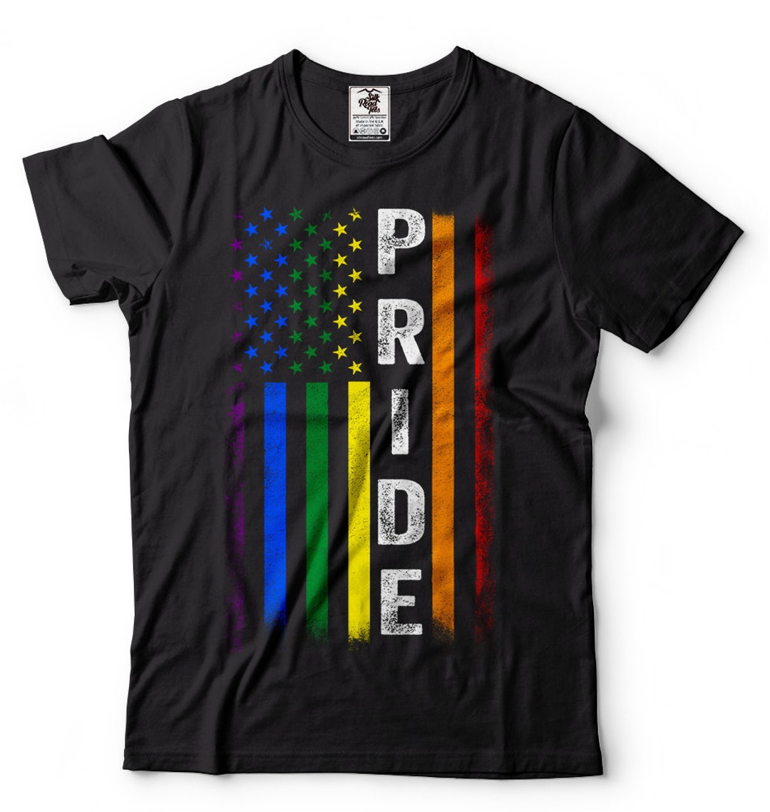 Rainbow American Flaggay Lesbian LGBT Pride Fierce Pride - Etsy