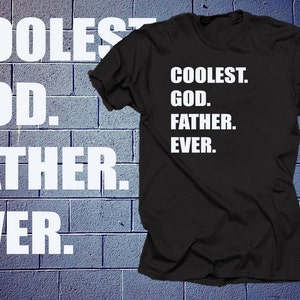 Coolest Godfather Ever T-Shirt  Inspired Tshirt Baptism  Shirt Tee Gift For Godfather