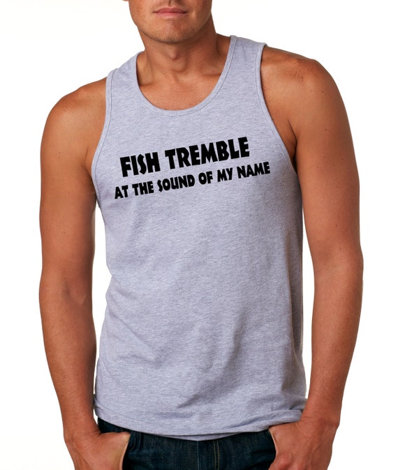 Funny Fishing Hoodie /'Fish tremble at the sound of my name /' All sizes