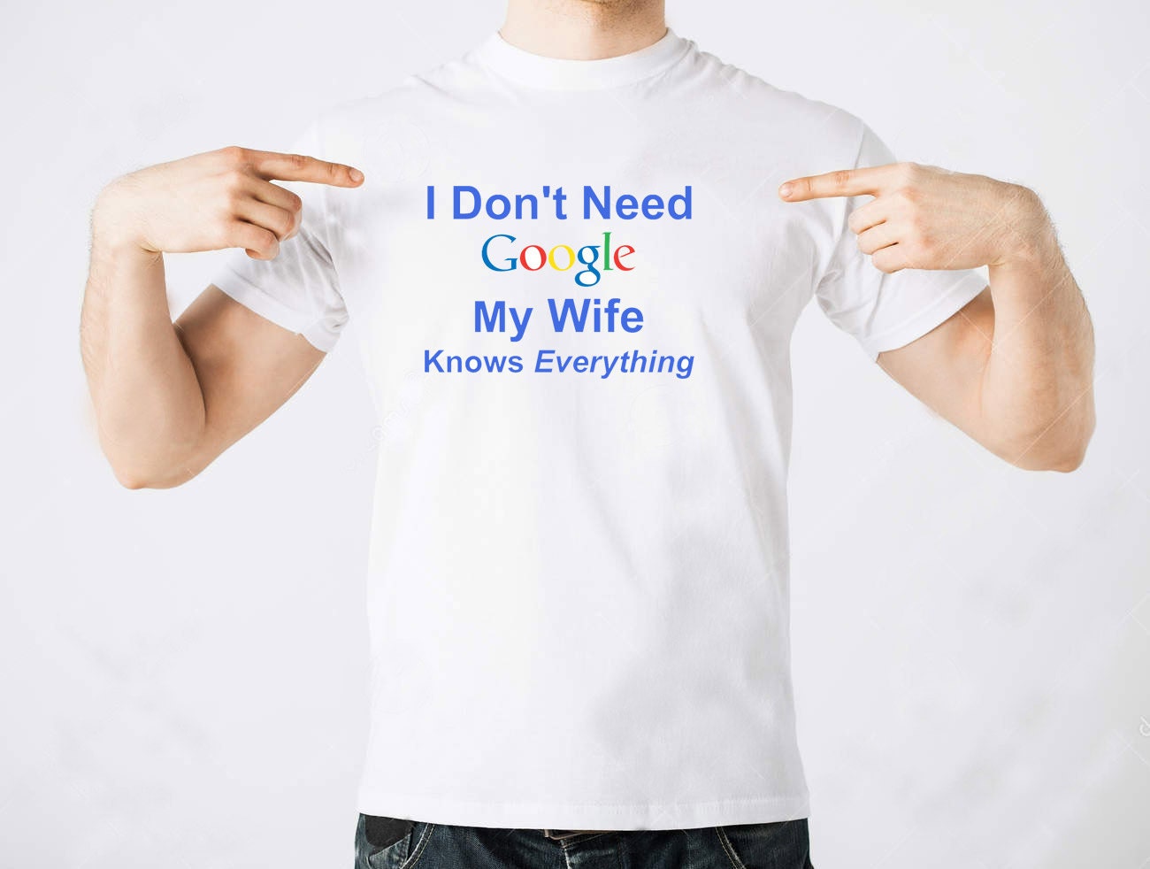 Ich Brauch Kein Google Meine Frau Weiß Alles Ich brauche keine Google meine Frau weiß alles T Shirt | Etsy