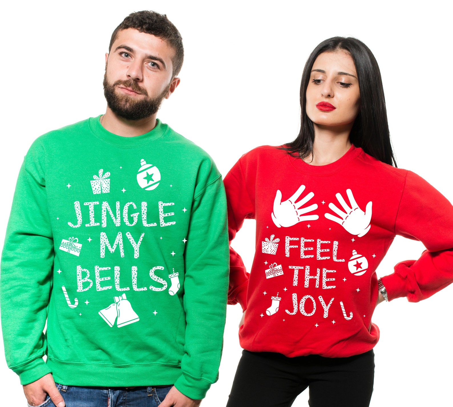 Matching Couples Sweatshirts Ugly Christmas Sweaters Funny Etsy