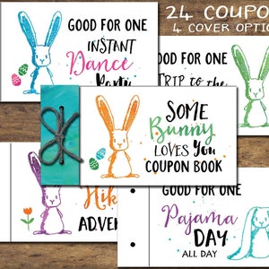 Ostern Kinder Couponbuch zum Ausdrucken. Sofort Download Geschenk. DIY-PDF. Digitaldruck. Geburtstags Gutscheine. Osternest Geschenk für Kind. Hase.