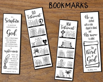 Bible Bookmark Tracker. Bookshelf. Christian Book marks. Instant download. DIY printable reading shelf. Book lover gift. Read planner page.