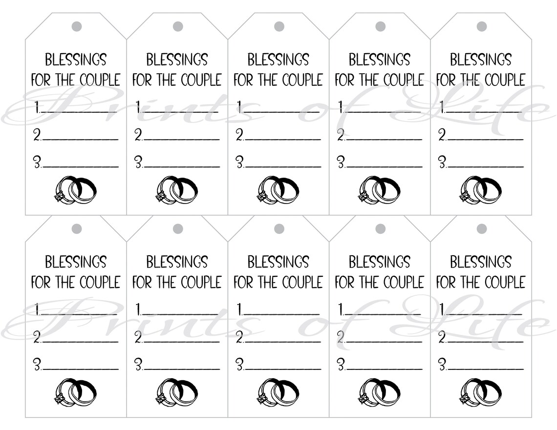 Wedding Table Setting Tags. Instant download printable. Etsy