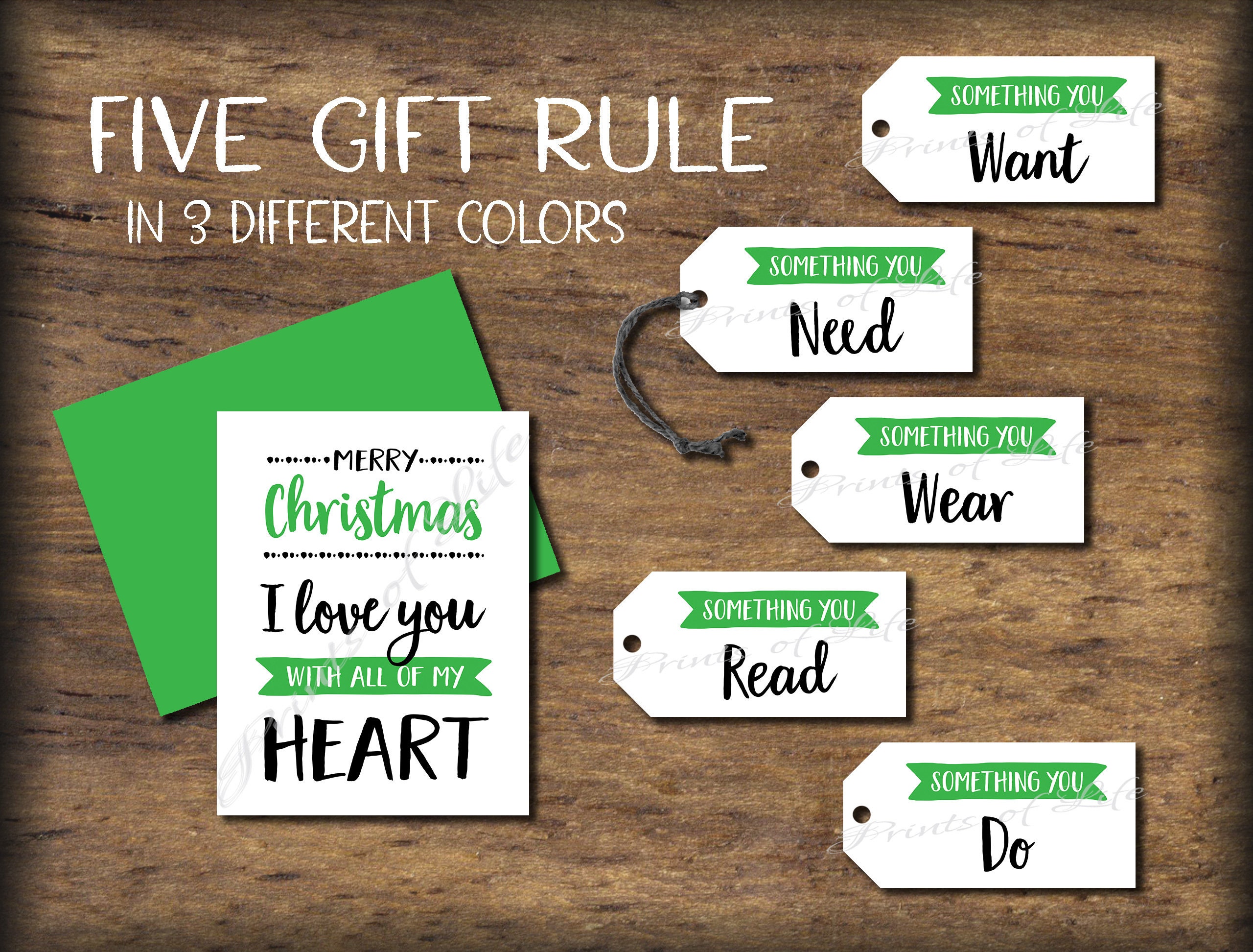 Printable 5 Gift Cards Printable Cards