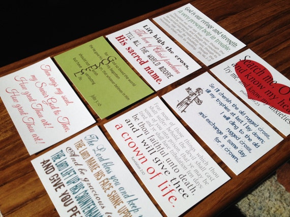 60 Encouragement Cards. Bible Verse memory cards. Hymn lyrics. Words of Hope. Inspirational printable. Instant download. God's Promise Box.