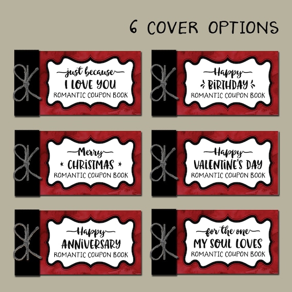 Romantic Coupon Book. Printable Gift Idea Instant Download ...