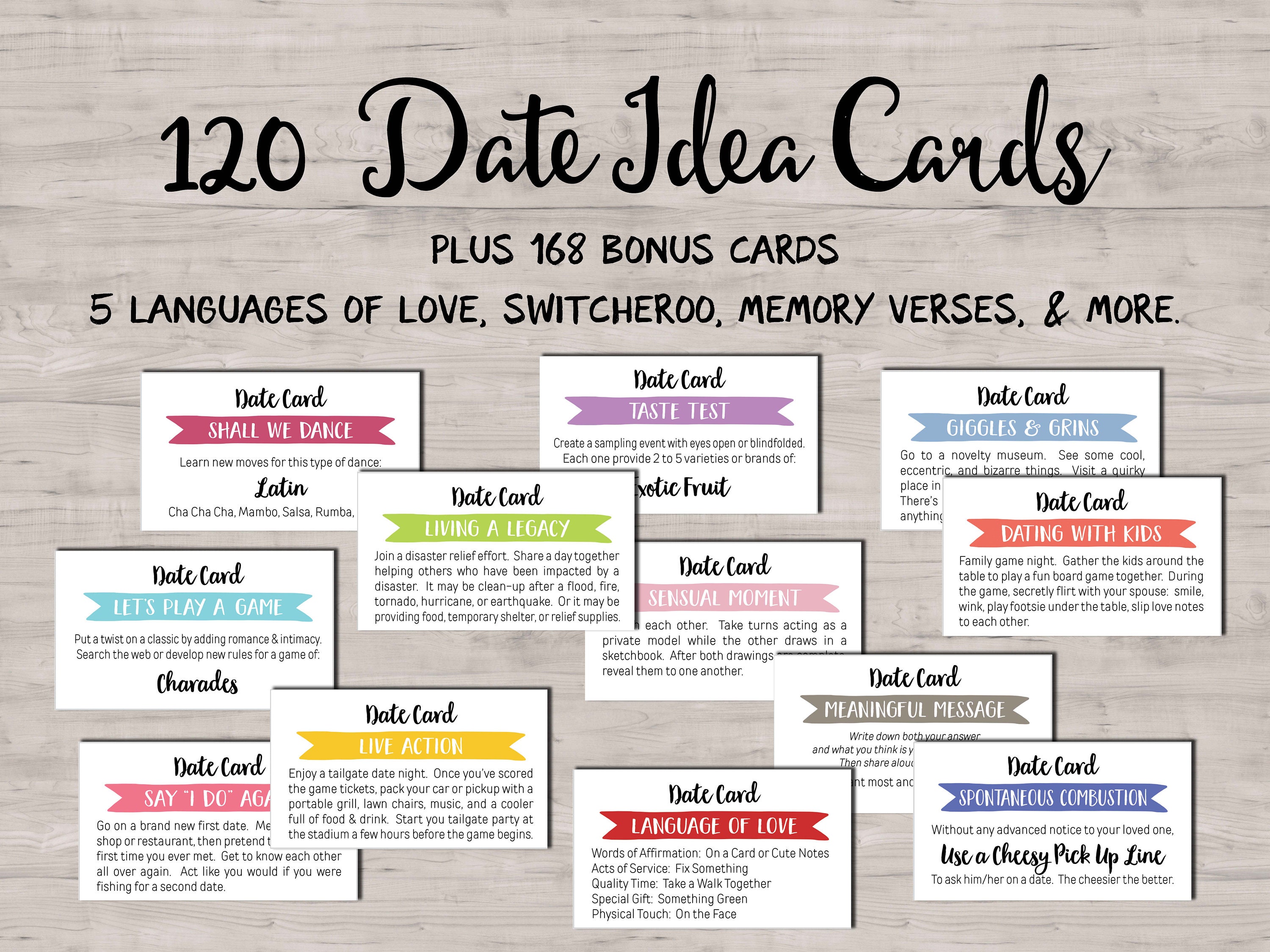 Date Night Cards. Romantic Valentines Day Gift for Him Her. - Etsy