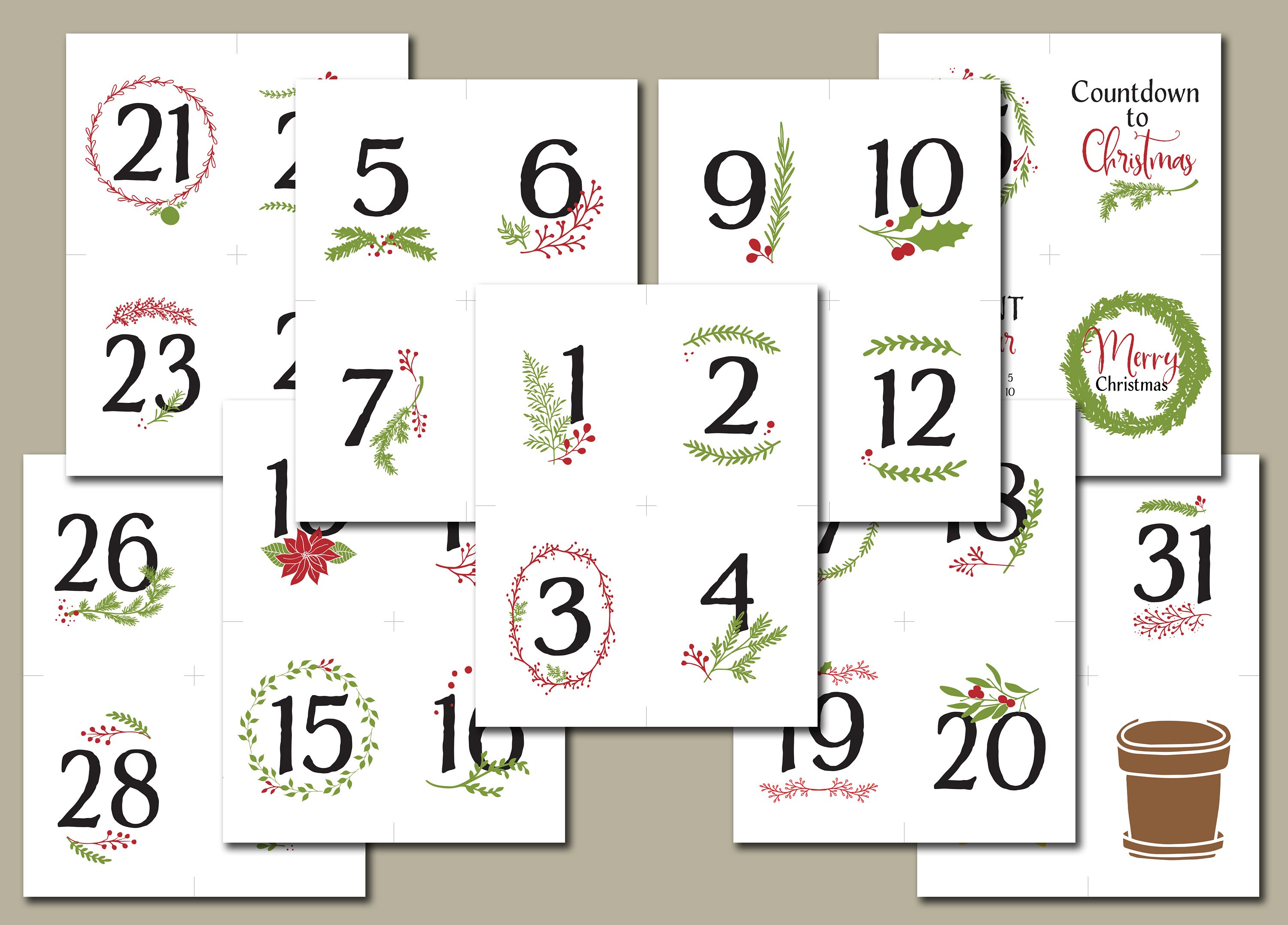 Names of Jesus. Advent Calendar Cards. Instant Download Etsy Australia