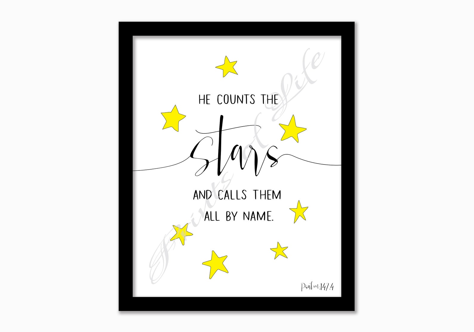 he counts the stars one and all he counts the stars one and all