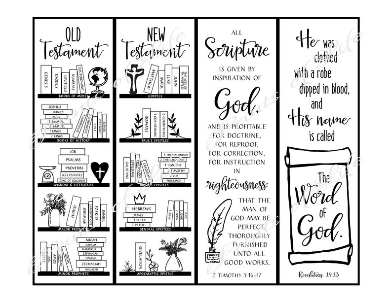 Bible Bookmark Tracker. Bookshelf. Christian Book marks. Instant download. DIY printable reading shelf. Book lover gift. Read planner page. image 2