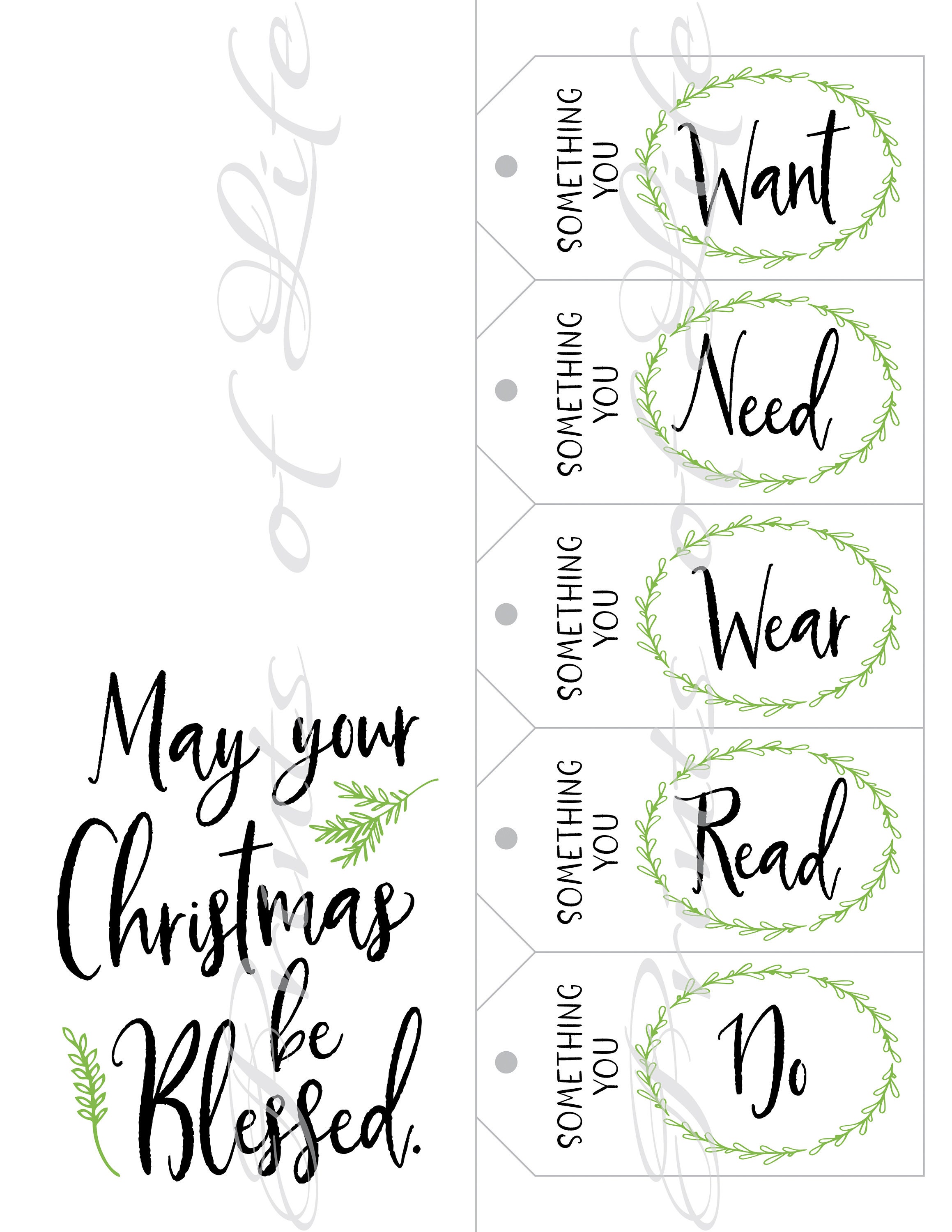 Five Senses Gift Tags & Card. 5 Senses Instant Download Printable. Perfect  Sense Print. Christmas Gift for Him Her. Valentines Day. Birthday 