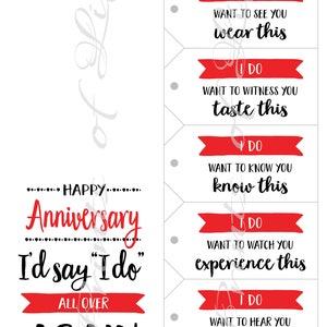 Anniversary Card & Gift Tags. Instant Download Printable for - Etsy
