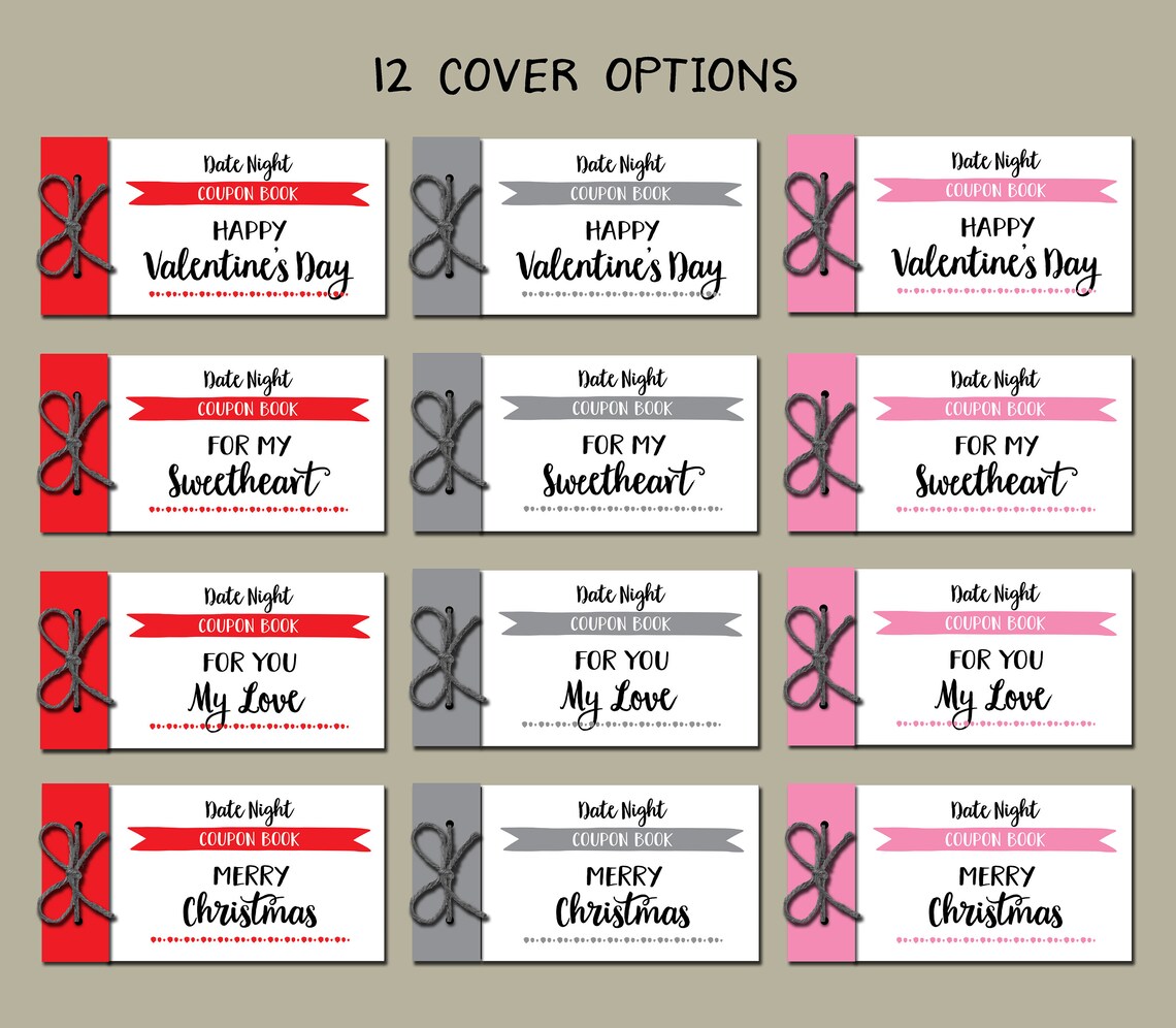Date Night Coupon Book. Instant Download Printable. Fun - Etsy