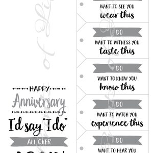 Anniversary Card &amp; Gift Tags. Instant Download Printable for - Etsy