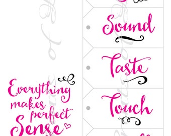 Five Senses Gift Tags & Card. 5 Senses Instant Download Printable. Mens  Valentines Day Gift for Him Her Husband Wife. Birthday Christmas. (Instant  Download) - E…