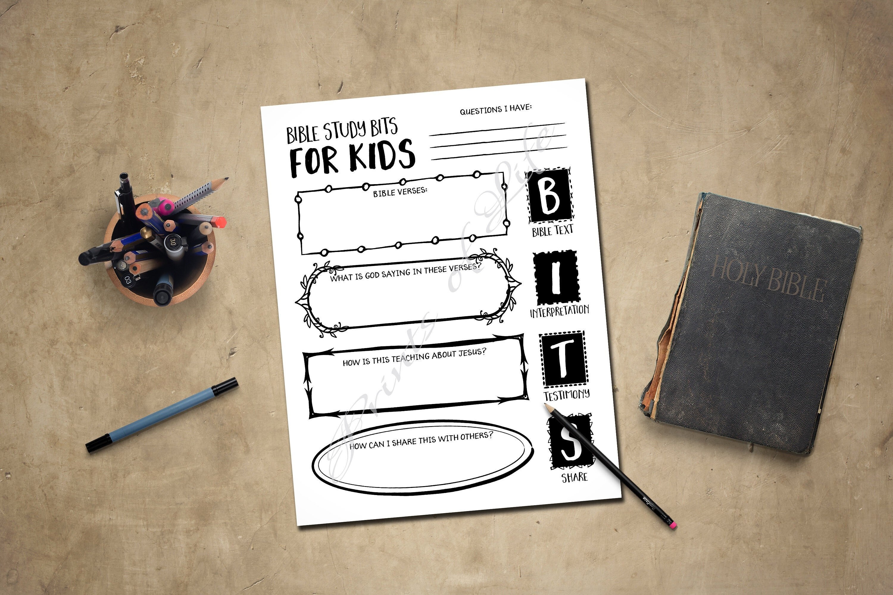 【bible】14点おまとめ Bible Study Journal Notes for Kids. BITS. Boys, Girls, Youth