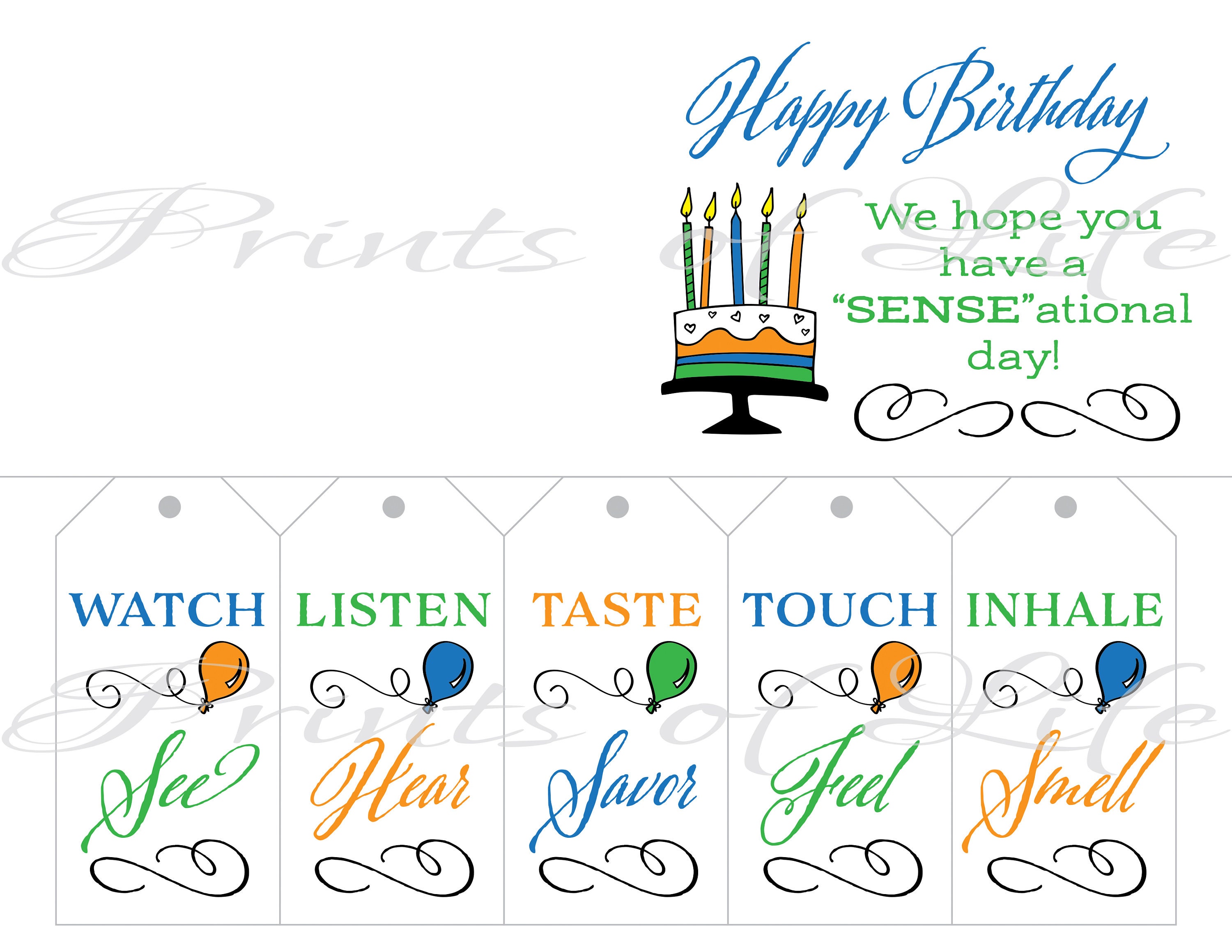 Five Senses Gift Bags by @noted.ink  Birthday presents for dad, Bff  birthday gift, Five senses gift