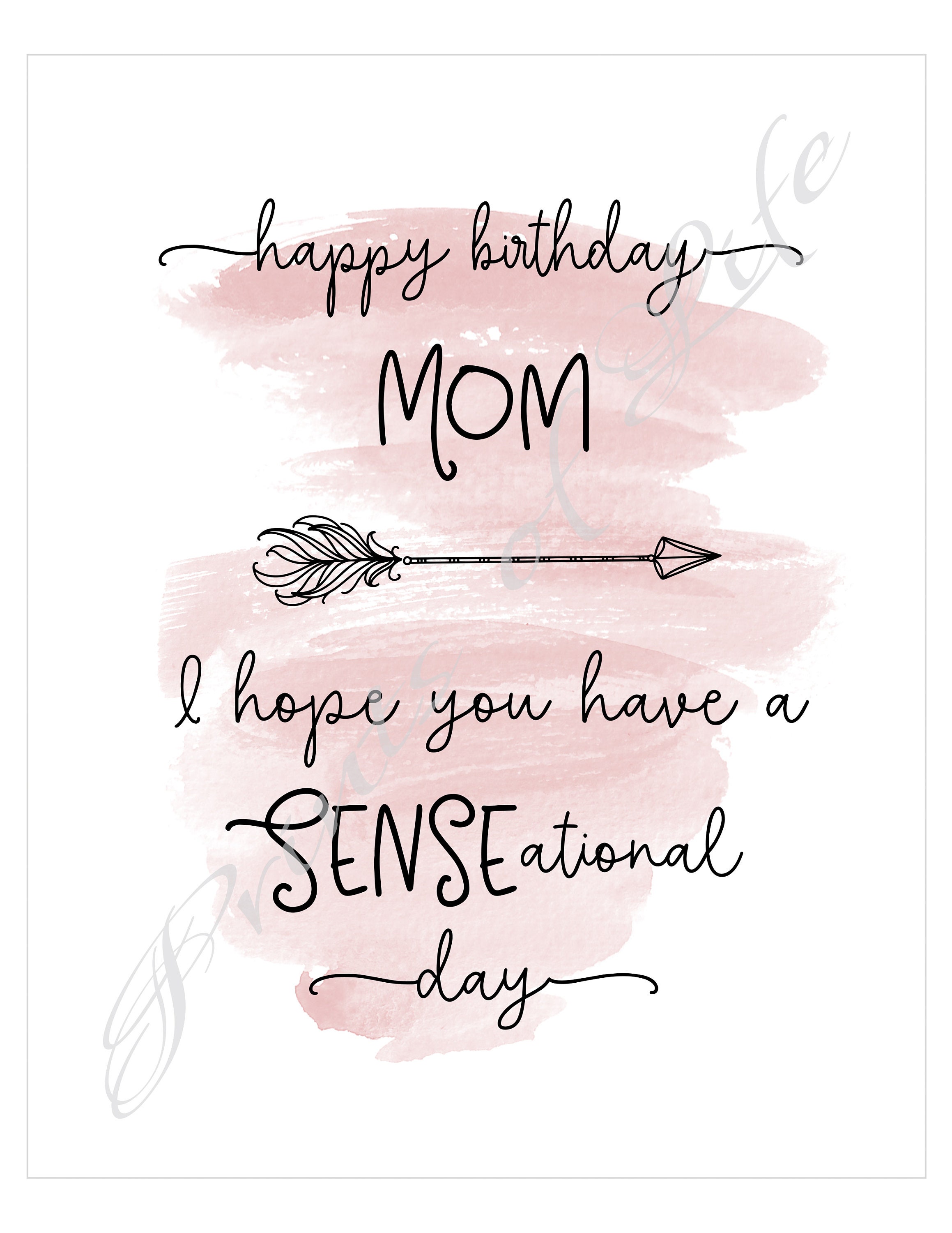 Printable 5 Senses Gift Tags for Mom 5 Senses Mom Tags for Mothers