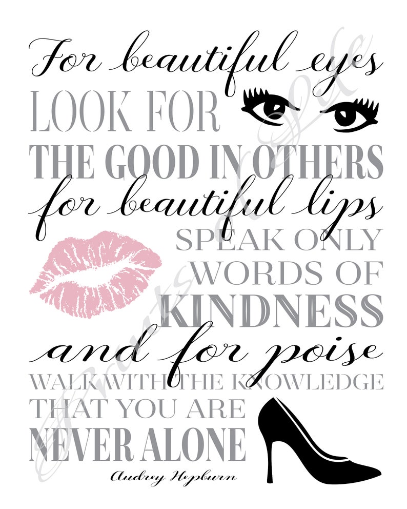 Audrey Hepburn Quotes For Beautiful Eyes - Audrey Hepburn quote. For beautiful eyes. Instant download | Etsy Audrey Hepburn Quotes For Beautiful Eyes - Audrey Hepburn quote. For beautiful eyes. Instant download | Etsy