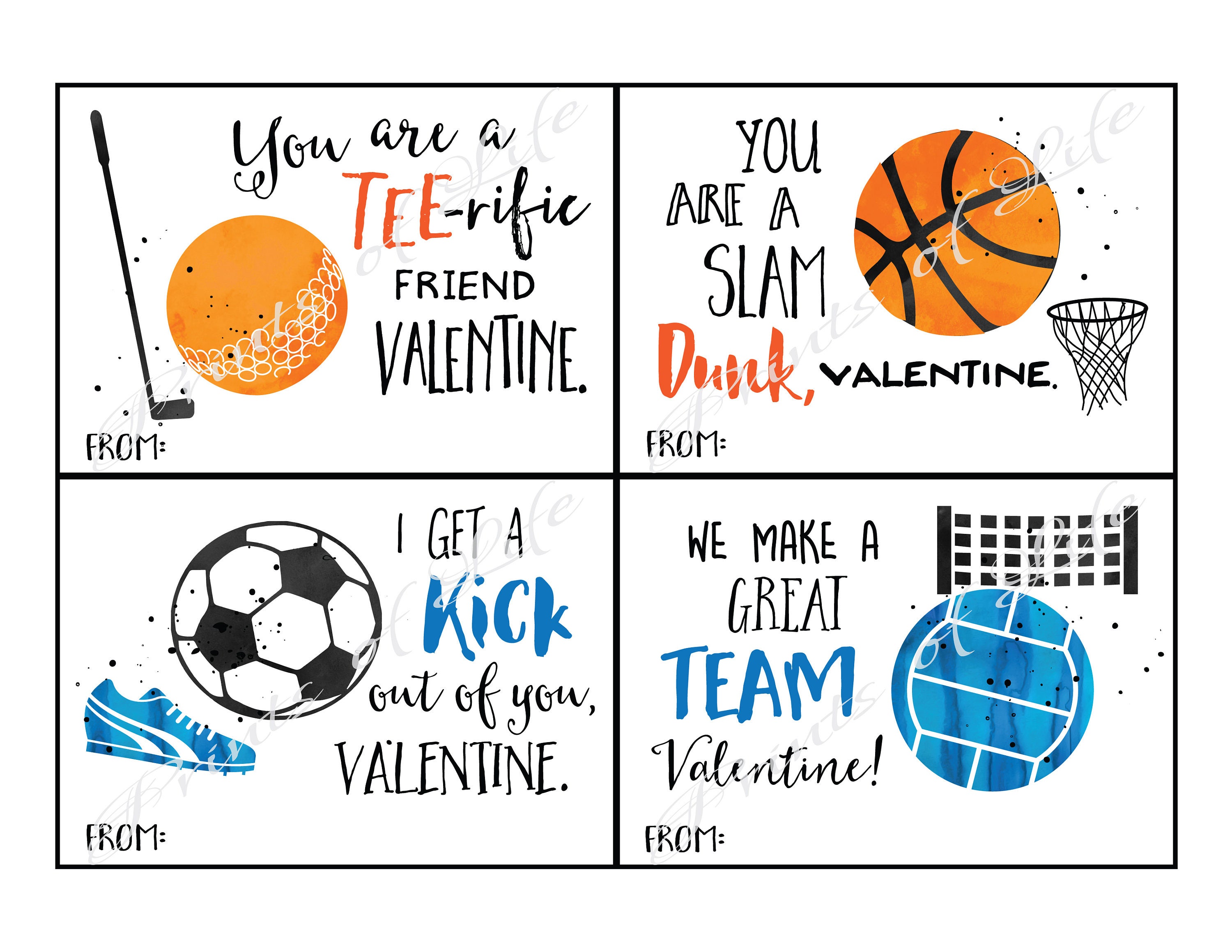 Sports Valentines Cards