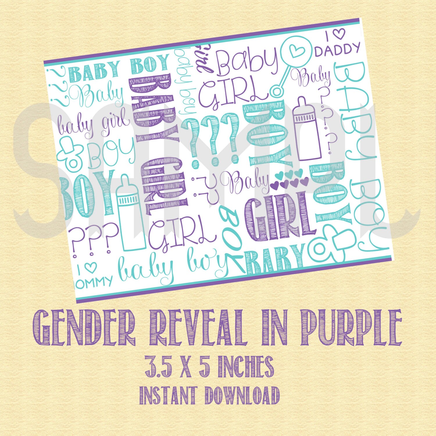 Gender Reveal Silly String / Label for Silly String Can Gender | Etsy