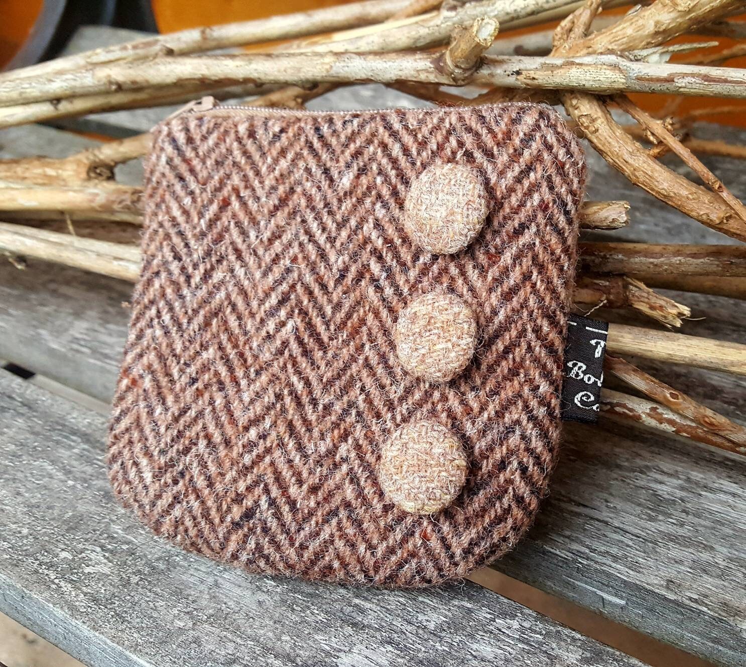 tweed purse