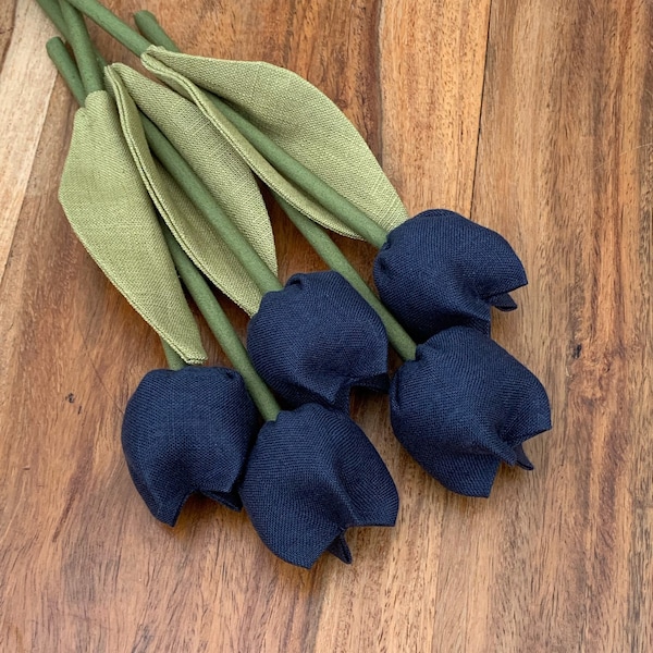Navy Artificial Flowers Etsy UK