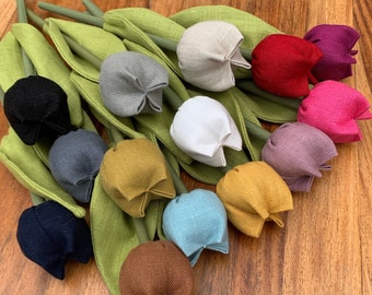 Pick your own bunch of linen tulips
