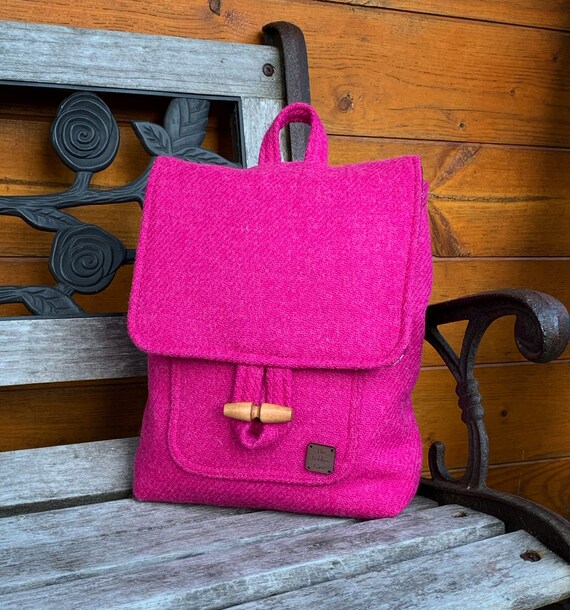 neon pink mini backpack