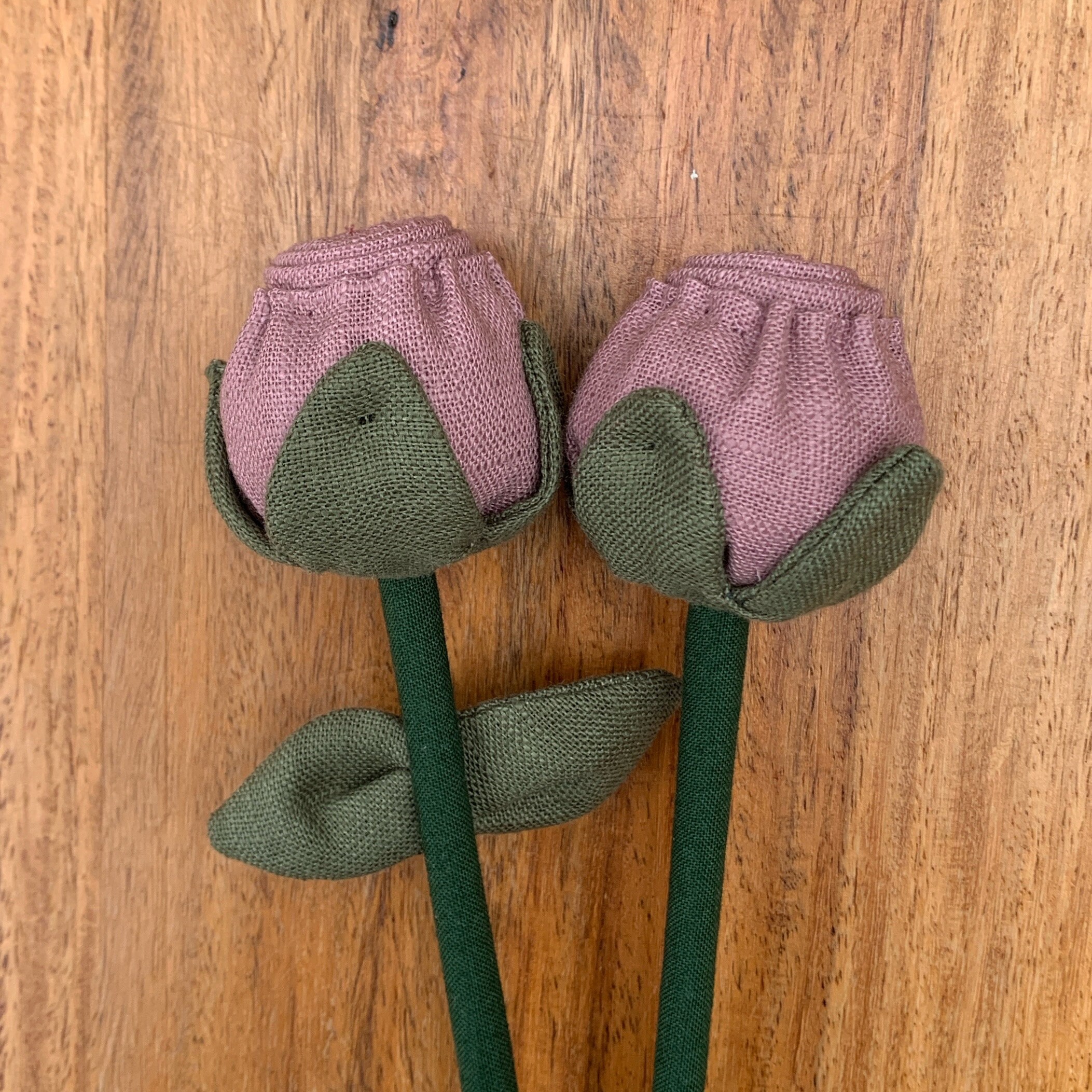 Single Pink Linen Rose - Etsy UK