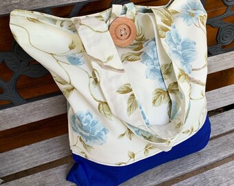 Floral tote bag