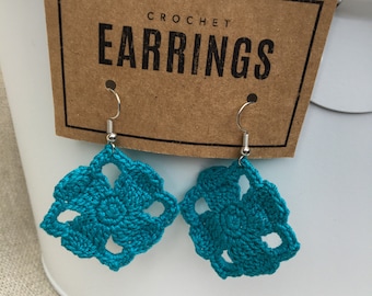 Squared Petal dangle earrings Made to Order
