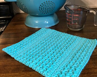 Even Moss Stitch Dishcloth (Made To Order)