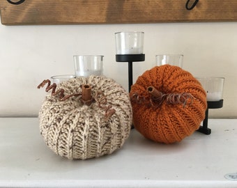 Rustic Pumpkins - Crocheted, Handcrafted - Autumn/Fall decor (Made to Order)