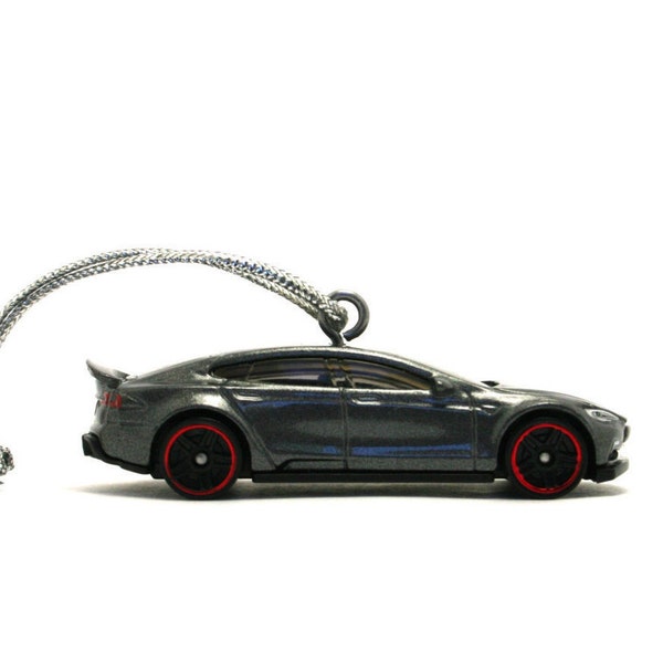 Tesla Model S Hot Wheels Ornament