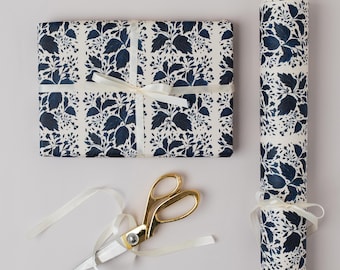 Botanical Luxury Gift Wrap | Floral Premium Eco Friendly Wrapping Paper | Birthday | Recyclable
