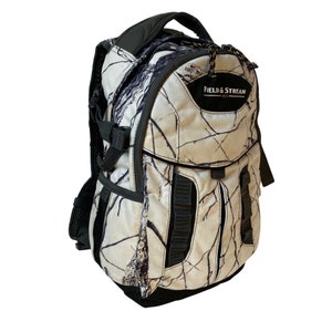 Field and top stream camo backpack