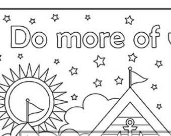 Summer Coloring Page - Etsy