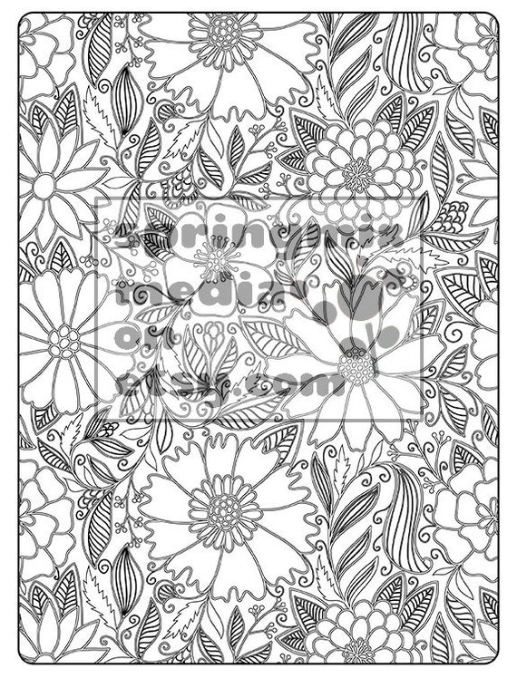 Coloring Page to Relax Soothing calm and delightful pages to | Etsy