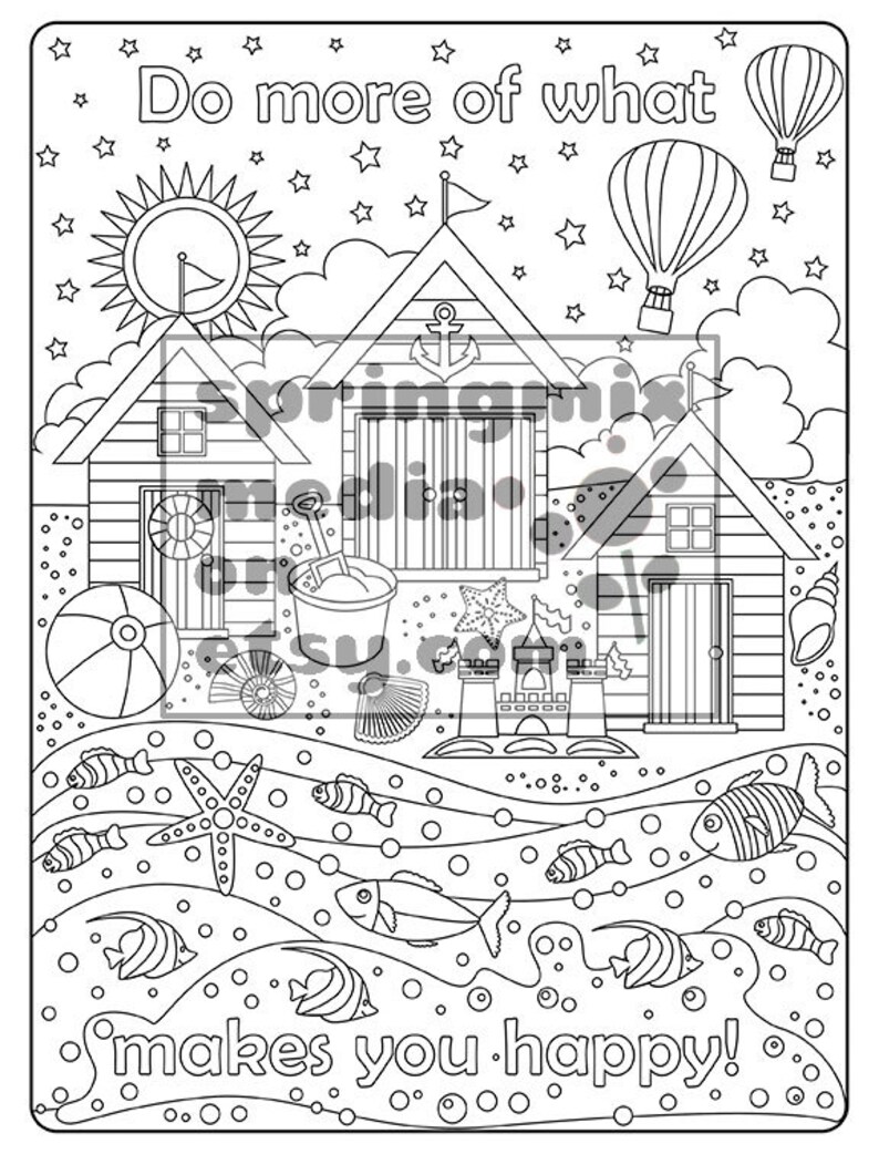 Coloring Page to Relax Soothing Calm and Delightful Pages to - Etsy