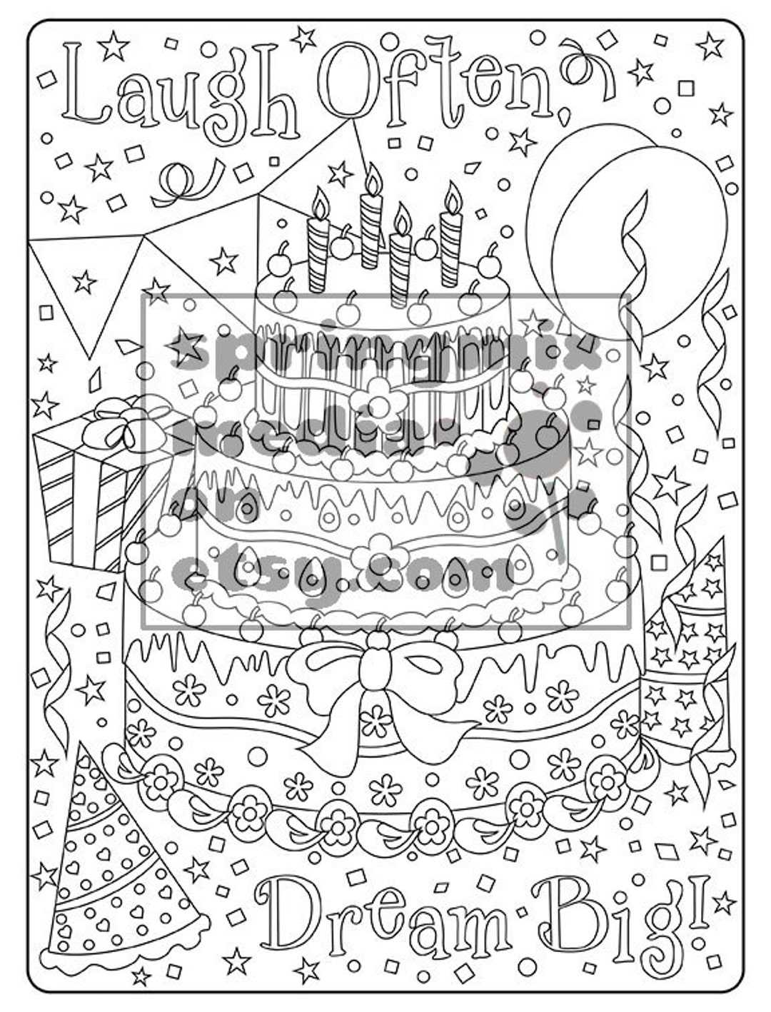 Coloring Page to Relax Soothing Calm and Delightful Pages to - Etsy