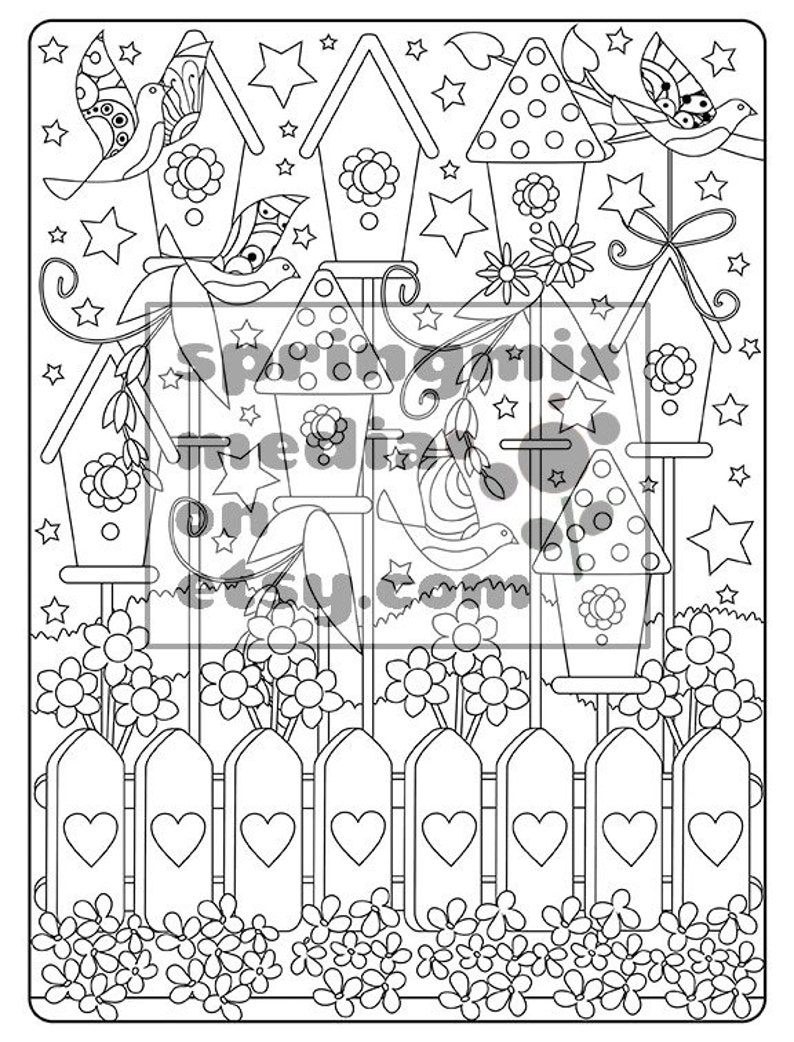 Coloring Page to Relax Soothing Calm and Delightful Pages to - Etsy